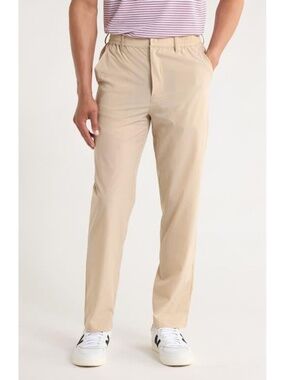 Quiet Golf Men's Natural Nylon Golf Pants size XL NWT